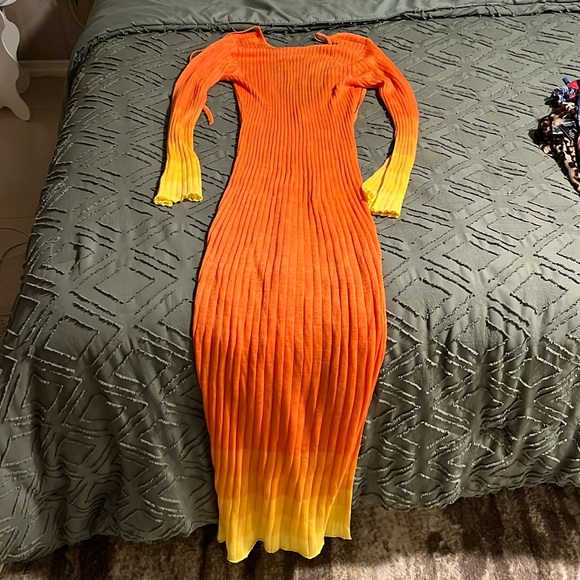 Multi color mesh maxi dress - Picture 1 of 2